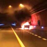 Veicolo in fiamme nella galleria Fago del Soldato: chiusa al traffico la SS107 “Silana Crotonese”