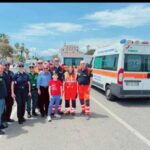 Siderno:  pedalata ecologica,  stamattina impeccabile servizio di assistenza svolto da LOFORTE CROCE AZZURRA e SIDERNO SOCCORSO