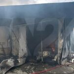 Joppolo. Vasto incendio in un’autofficina: distrutti sei mezzi